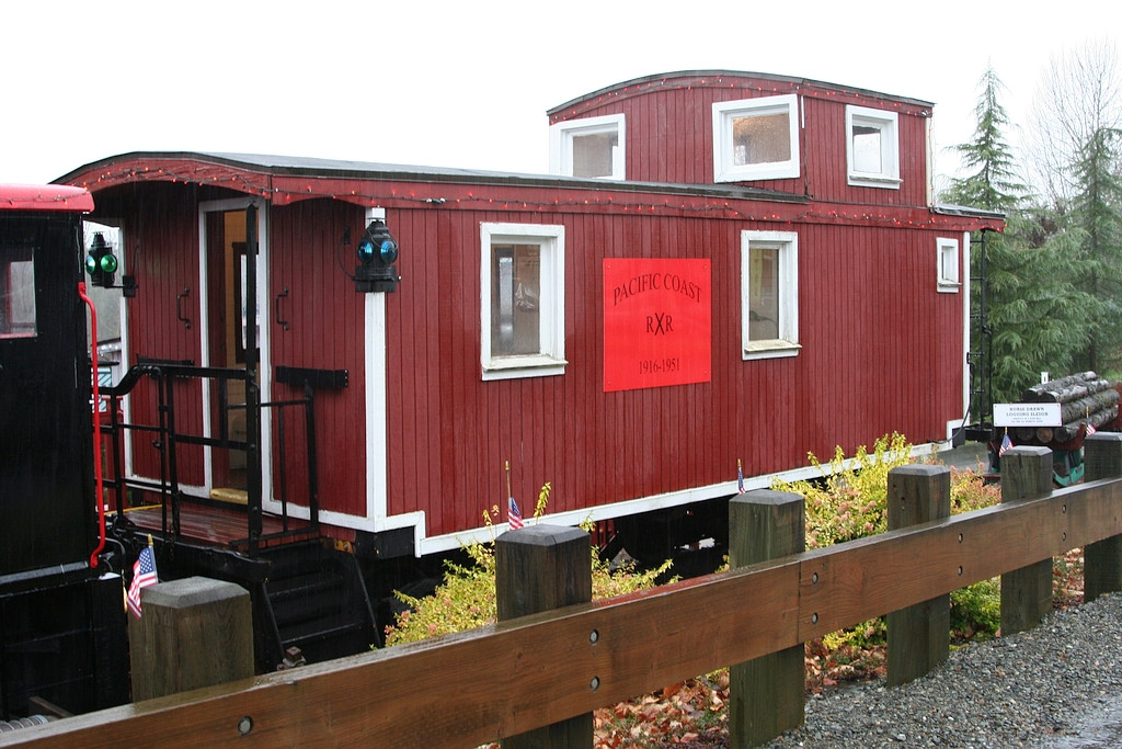 Pacific Coast RR caboose Unk reporting marks and #